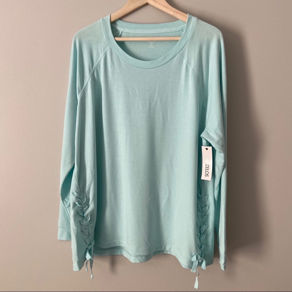 ZELOS curvy island hopping blouse Sz 2XL